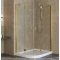 Душевой уголок Vegas Glass AFS-F Lux 120*100 09 01 R профиль золото, стекло прозрачное