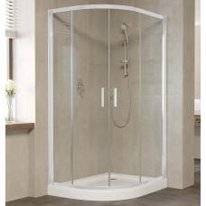 Душевой уголок Vegas Glass ZS-F 110*90 01 01 профиль белый, стекло прозрачное