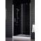 Душевая дверь в нишу Vegas Glass EP-F-1 0150 07 01 L профиль матовый хром, стекло прозрачное