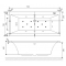 Акриловая ванна Excellent Pryzmat 150x75