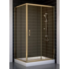 Душевой уголок Vegas Glass ZP+ZPV 100*90 05 05 профиль бронза, стекло бронза