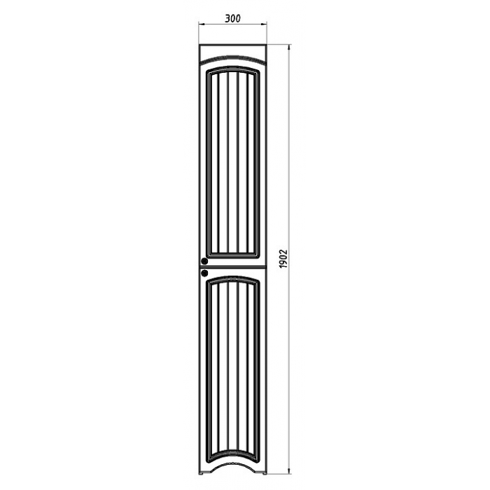 Line 30. ASB-mebel шкаф-пенал ASB-mebel Лилия лайн 30.