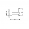 Крючок Grohe Essentials Cube 40511001