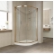 Душевой уголок Vegas Glass ZS-F 100*80 05 01 профиль бронза, стекло прозрачное
