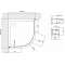 Душевой уголок Vegas Glass ZS-F 110*100 01 01 профиль белый, стекло прозрачное