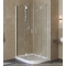 Душевой уголок Vegas Glass AFS-F Lux 80*90 01 01 L профиль белый, стекло прозрачное