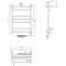 Полотенцесушитель электрический Тругор ЛЦ Идеал комби эл ТЭН 3 П 80x50, с полкой
