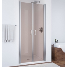 Душевая дверь в нишу Vegas Glass E2P 0075 08 05 профиль глянцевый хром, стекло бронза