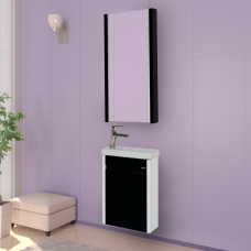 Мебель для ванной Misty Мини 40 подвесная, черная