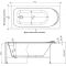 Акриловая ванна Aquanet Nord 150x70