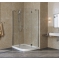 Душевой уголок Vegas Glass AFS-F Lux 120*80 08 01 L профиль глянцевый хром, стекло прозрачное