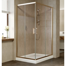 Душевой уголок Vegas Glass ZA-F 100*80 05 05 профиль бронза, стекло бронза