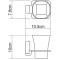 Стакан Wasserkraft Leine K-5028White