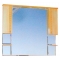 Зеркало-шкаф Misty Olimpia Lux 120 бежевая патина Зеркало-шкаф Misty Olimpia Lux 120 бежевая патина