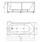 Акриловая ванна Акватек Оберон 160 с гидромассажем